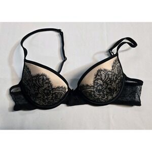 Aerie Women's Bra Push-Up  Underwire Ella‎ Gel 32 B Vintage Y2K